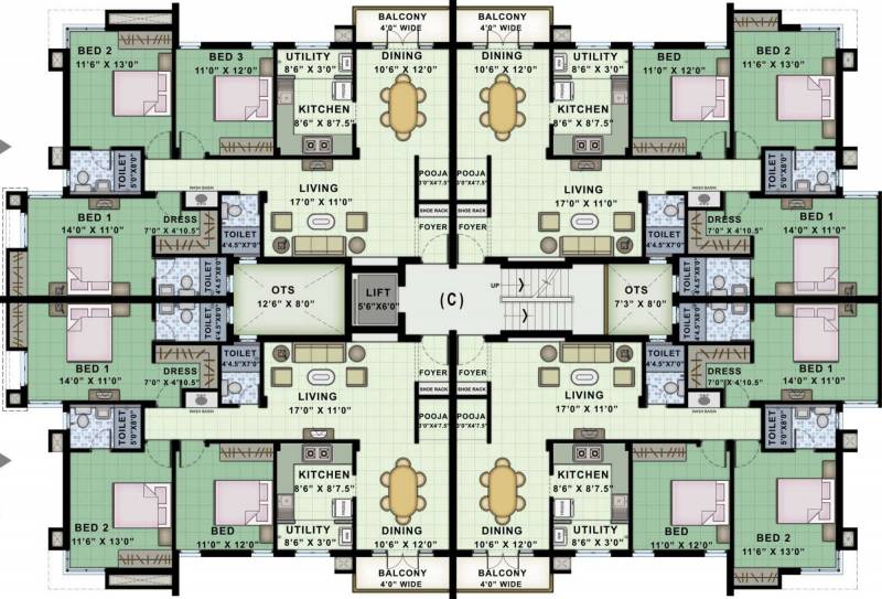  geethanjali Images for Cluster Plan of Landmark Geethanjali