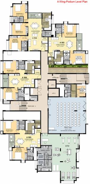  park-tower Images for Cluster Plan of Newry Park Tower