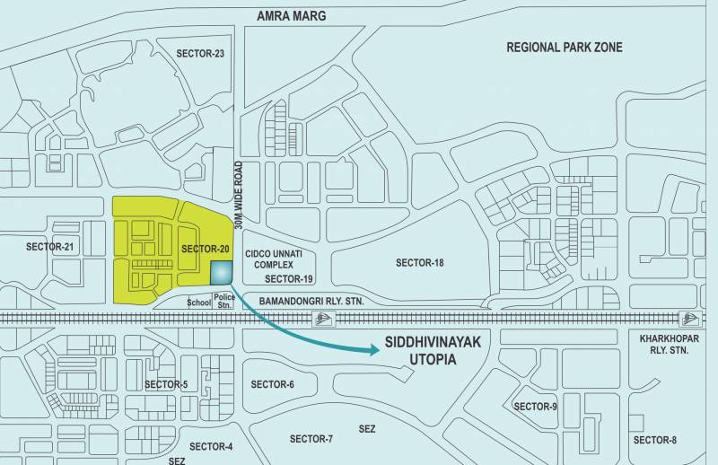 utopia Images for Location Plan of Siddhivinayak Utopia