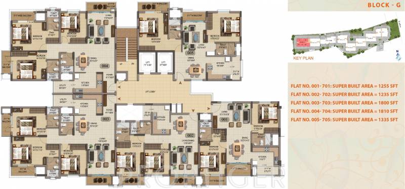  palms Images for Cluster Plan of Mittal Palms