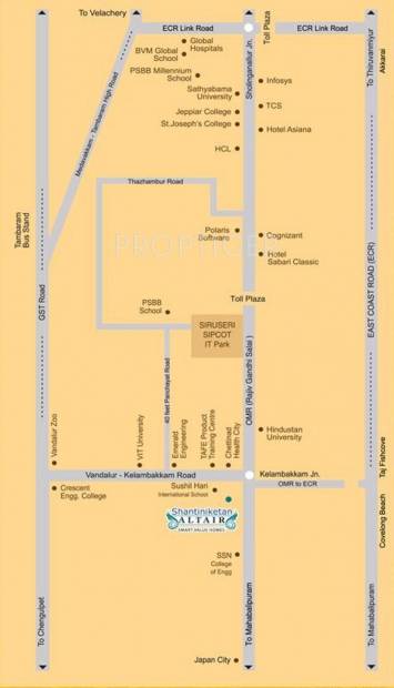  altair Images for Location Plan of Shantiniketan Altair