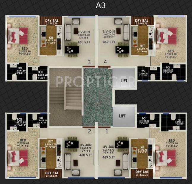  bhagtani-serenity Images for Cluster Plan of Jaycee Bhagtani Serenity
