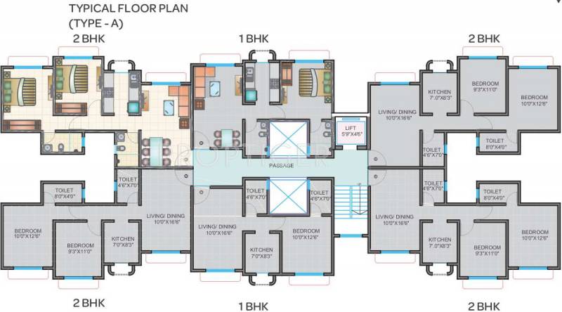  greens Images for Cluster Plan of Ecohomes Greens