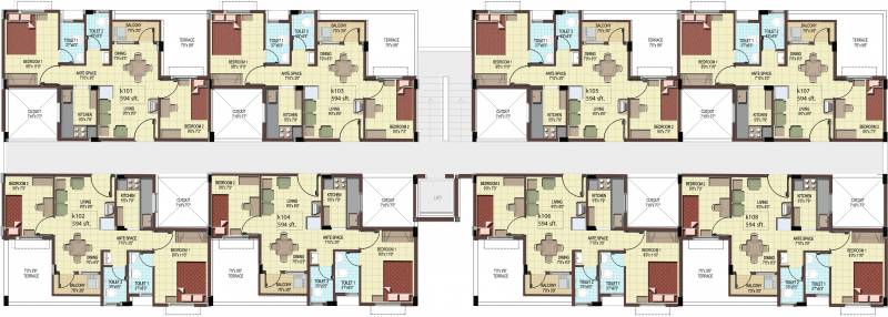 Images for Cluster Plan of TVS Emerald Green Hills
