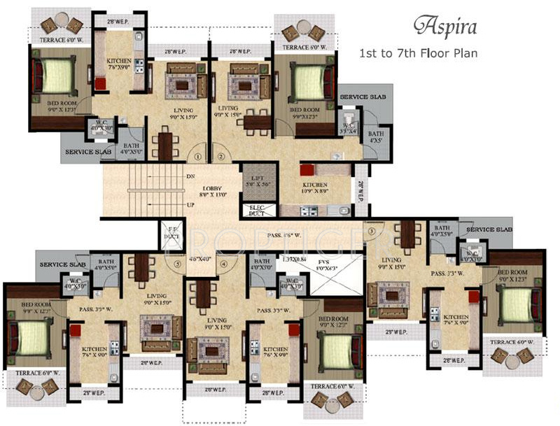  dynamic-ultima Images for Cluster Plan of Triveni Dynamic Ultima