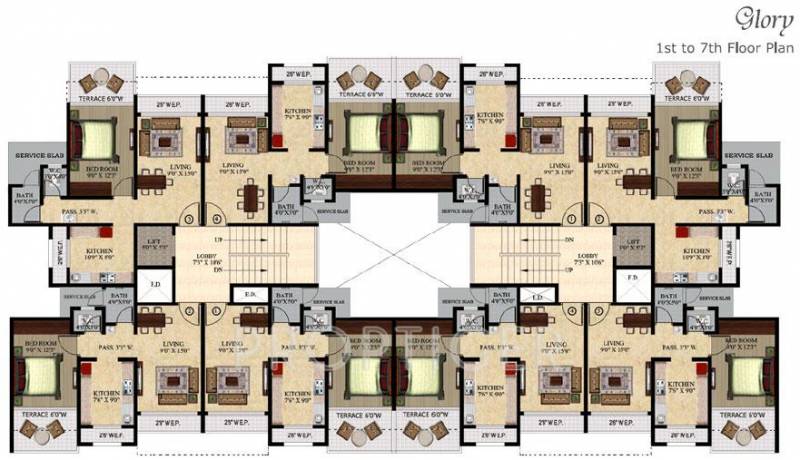  dynamic-ultima Images for Cluster Plan of Triveni Dynamic Ultima