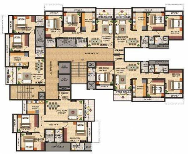 Images for Cluster Plan of Triveni Laurel