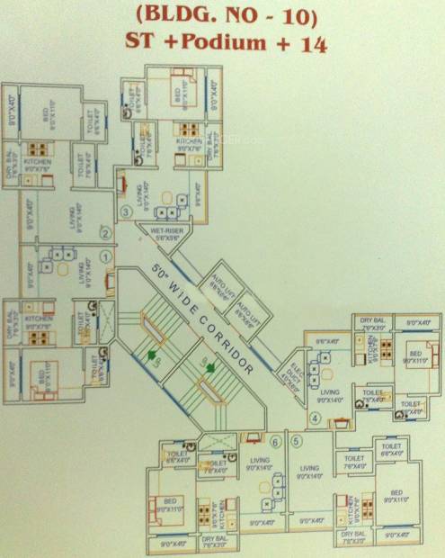 Images for Cluster Plan of Ostwal Orchid Building No 9 To 12