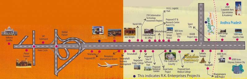 rk-enterprises rainbow-residency Location Plan