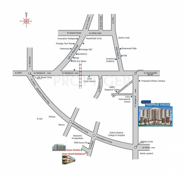  fountain-square Images for Location Plan of Aryan Fountain Square