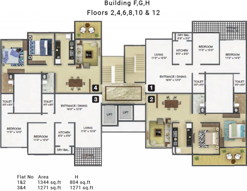 Images for Cluster Plan of Karia Konark Orchid