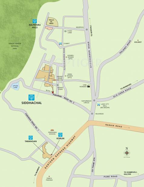 Images for Location Plan of Kalpataru Siddhanchal VIII
