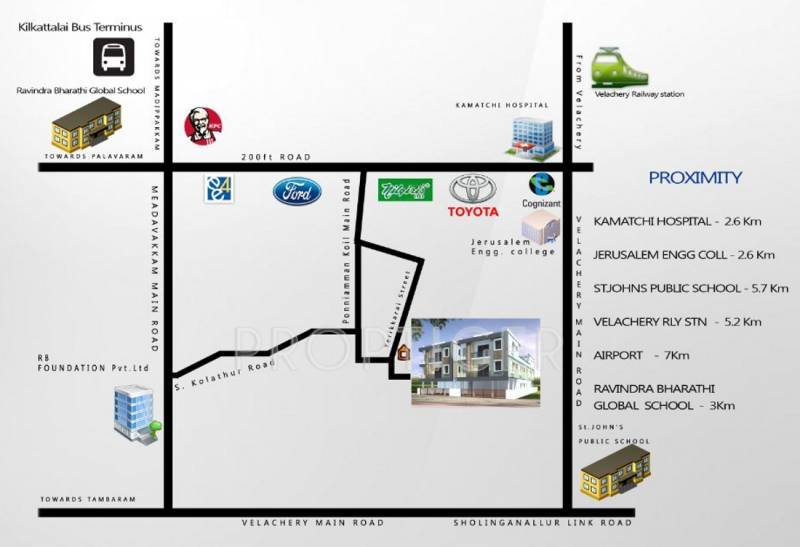 Images for Location Plan of RB Foundations Bagya Elite