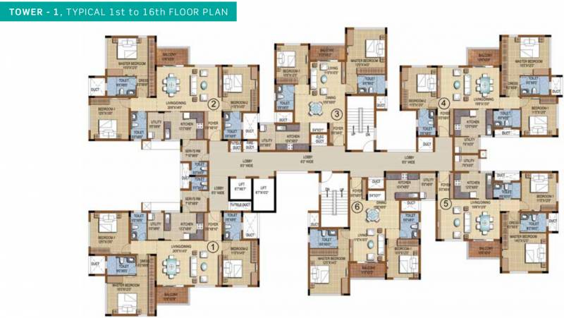 Images for Cluster Plan of Purva Skydale