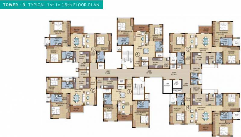 Images for Cluster Plan of Purva Skydale