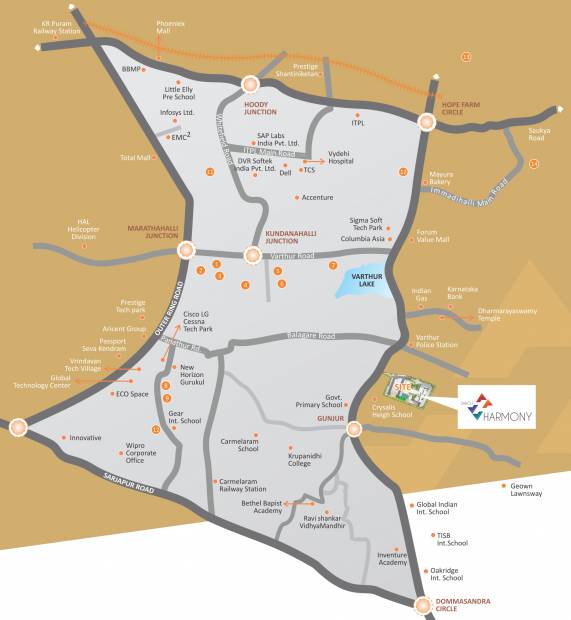  harmony Images for Location Plan of Saroj Harmony