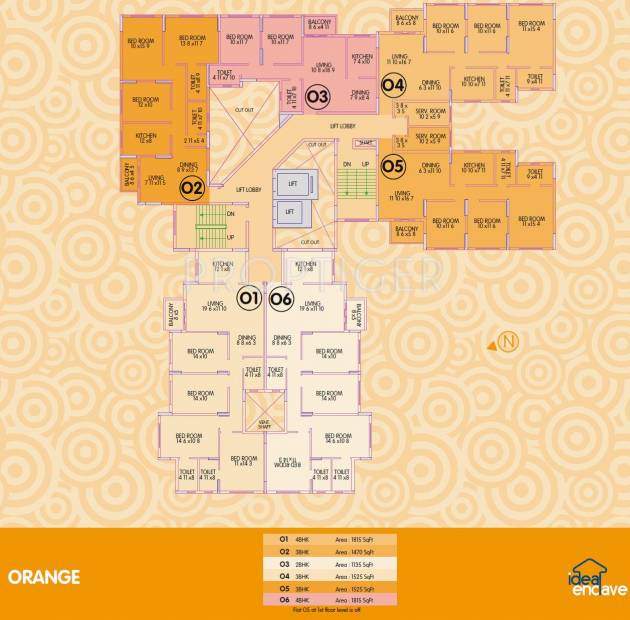  ideal-enclave Raw Sienna Cluster Plan