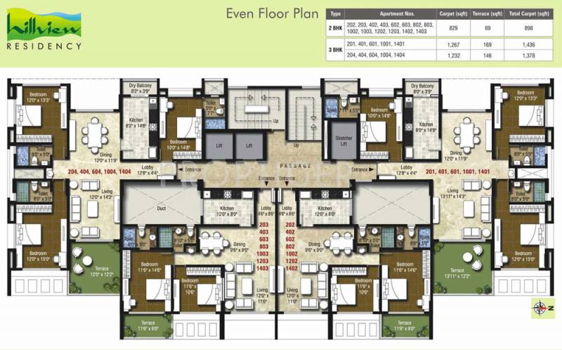  hillview-residency Images for Cluster Plan of Kumar Hillview Residency
