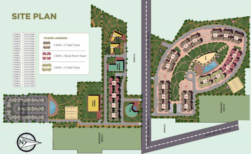  hues Images for Site Plan of Supertech Hues