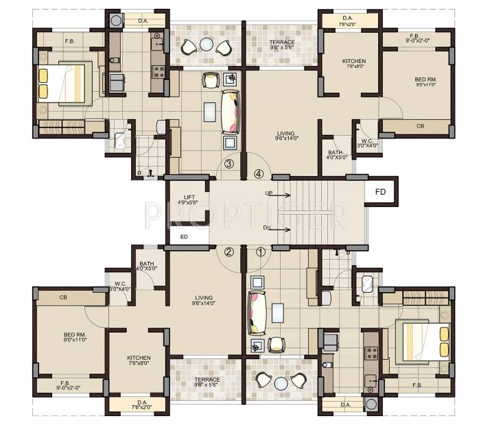 Images for Cluster Plan of Neelsidhi Morya