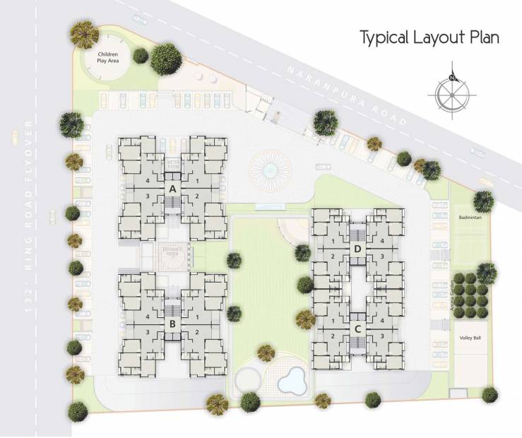  skyline Images for Cluster Plan of Satyam Developers Skyline