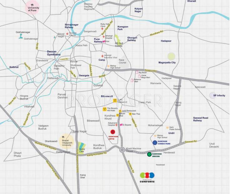  comfortz Images for Location Plan of Kanchan Comfortz
