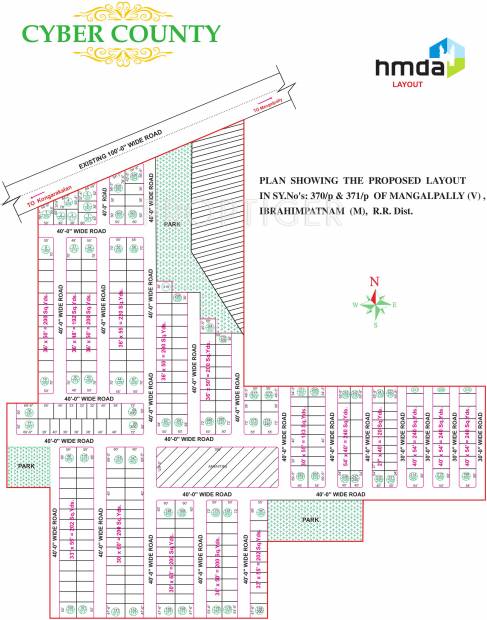  cyber-county Images for Layout Plan of Bhashyam Cyber County