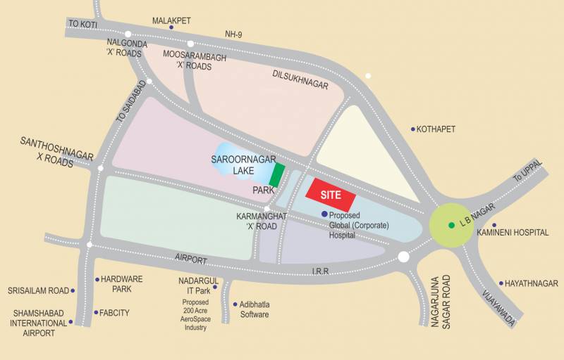  amruta-akash Images for Location Plan of HSR Amruta Akash
