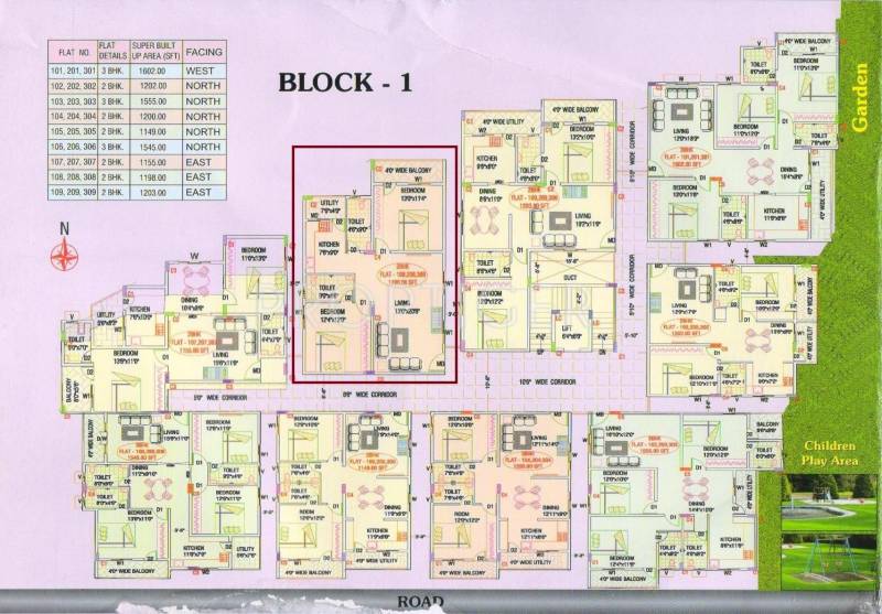  fountain-square Block 1 Typical Cluster Plan