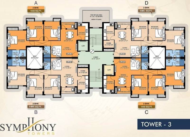  symphony-towers Images for Cluster Plan of Symphony Symphony Towers