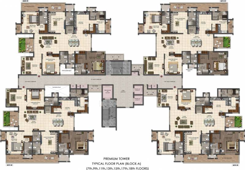 Images for Cluster Plan of Aparna Sarovar Grande