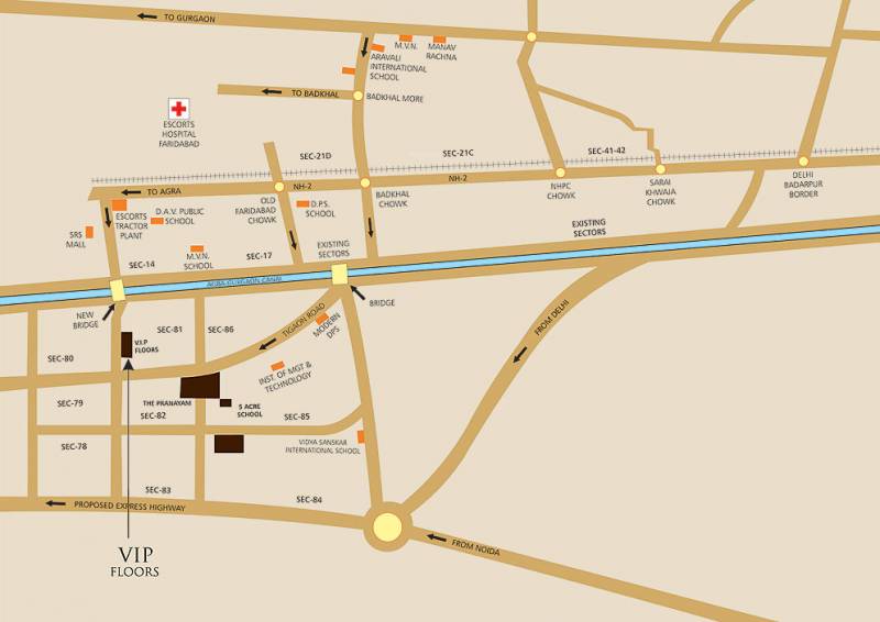  vip-floors Images for Location Plan of Puri VIP Floors