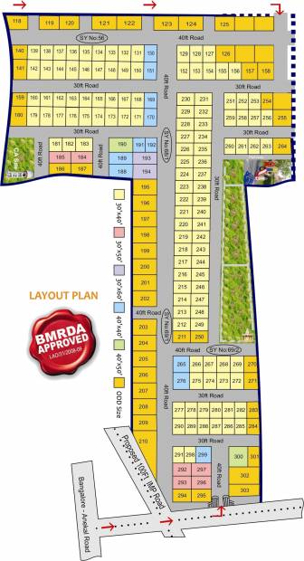 abhyudaya-projects terracon-terrenes Layout Plan