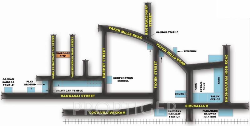 srivarie-foundation sri-swarnalakshmi Location Plan