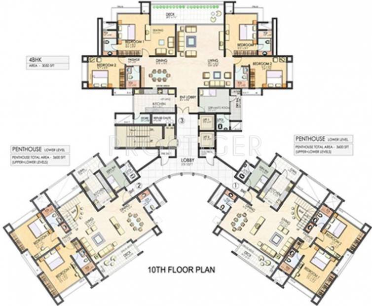  belvedere Tower B Cluster Plan