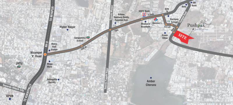  pushpak Images for Location Plan of Vazhraa Pushpak