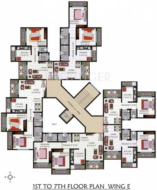 Images for Cluster Plan of Kohinoor Castles