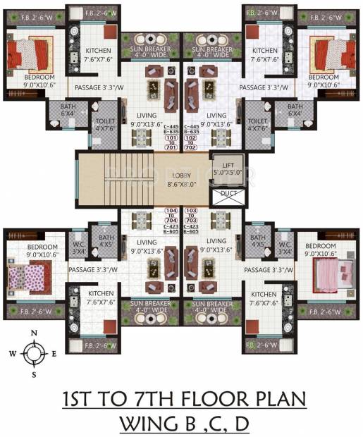 Images for Cluster Plan of Kohinoor Castles
