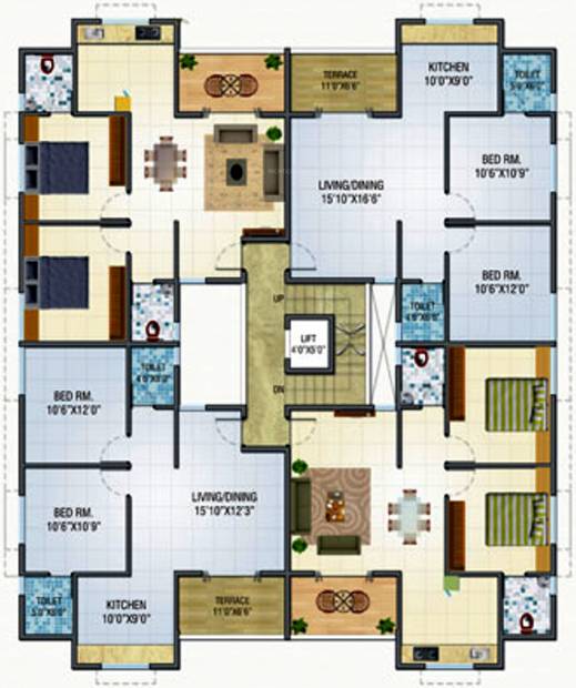 Images for Cluster Plan of Jay Aditya Tower