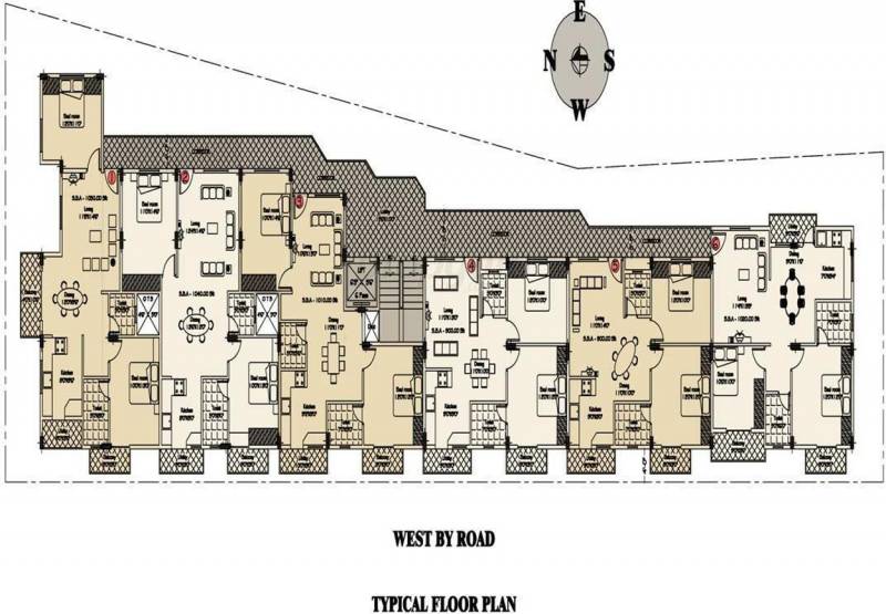 pruthvi-builders-and-developers lotus Lotus Cluster Plan from 1st to 4th Floor