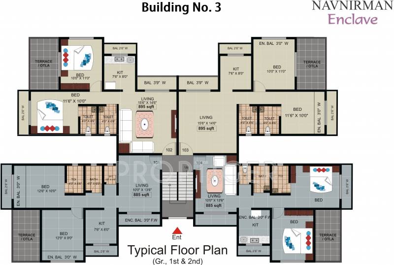  enclave Images for Cluster Plan of Navnirman Enclave