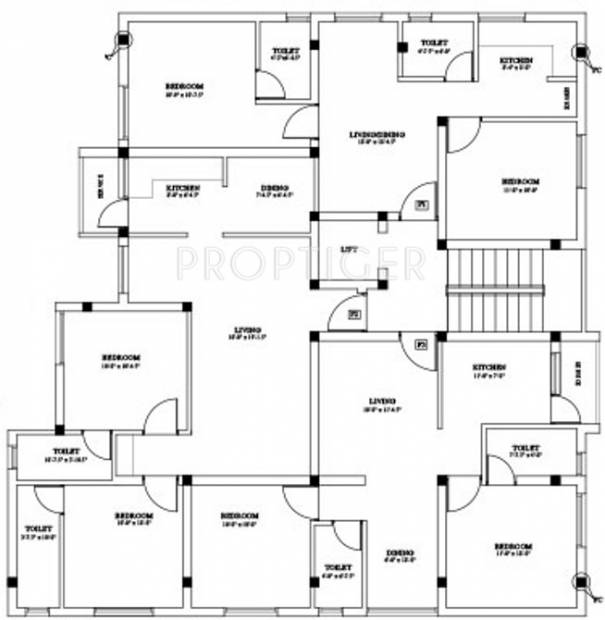 Images for Cluster Plan of Ganga Aashika Apartments