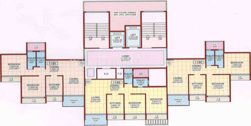  heights Images for Cluster Plan of Neelkanth Heights