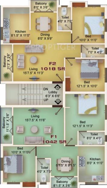  exodus Block B Cluster Plan for 1st Floor