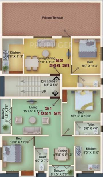  exodus Block B Cluster Plan for 2nd Floor