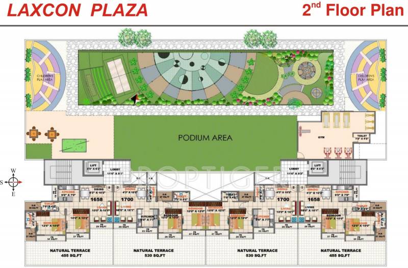 Images for Cluster Plan of Laxmanbhai Laxcon Plaza