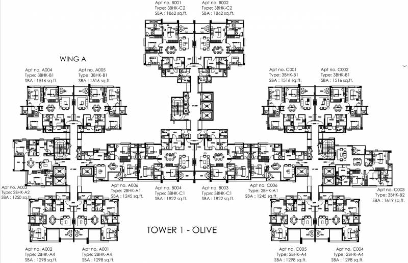  park-west Images for Cluster Plan of Shapoorji Pallonji ParkWest