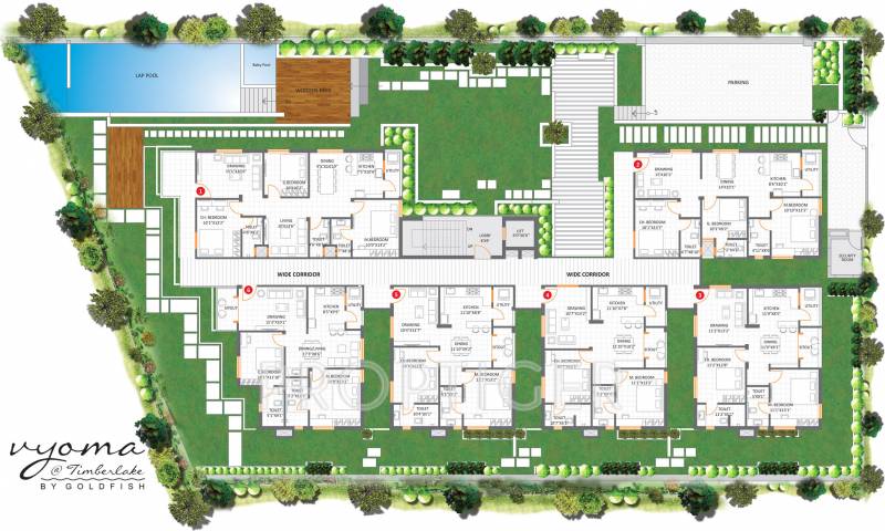  vyoma Images for Cluster Plan of GoldFish Vyoma