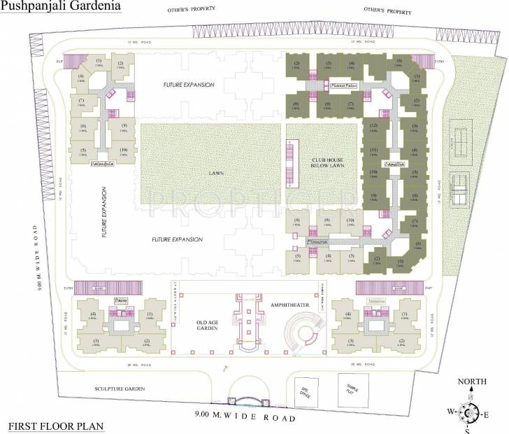 Images for Cluster Plan of Pushpanjali Gardenia