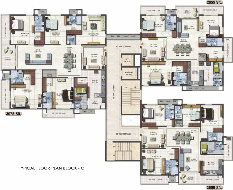  fortune-prime Images for Cluster Plan of DSR Fortune Prime
